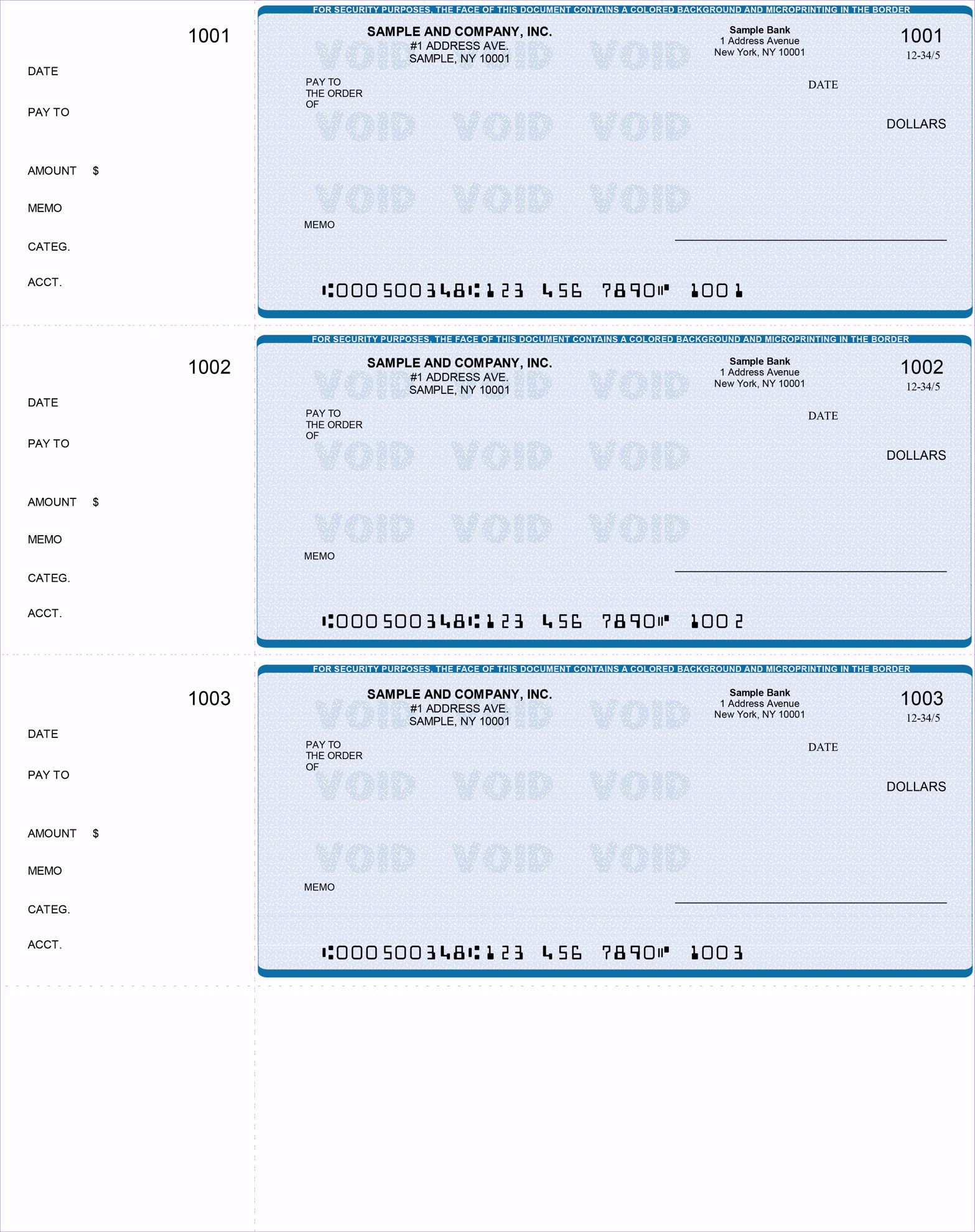 . NextDay Delivery Personal Checks Elegant & Efficient Wallet Checks